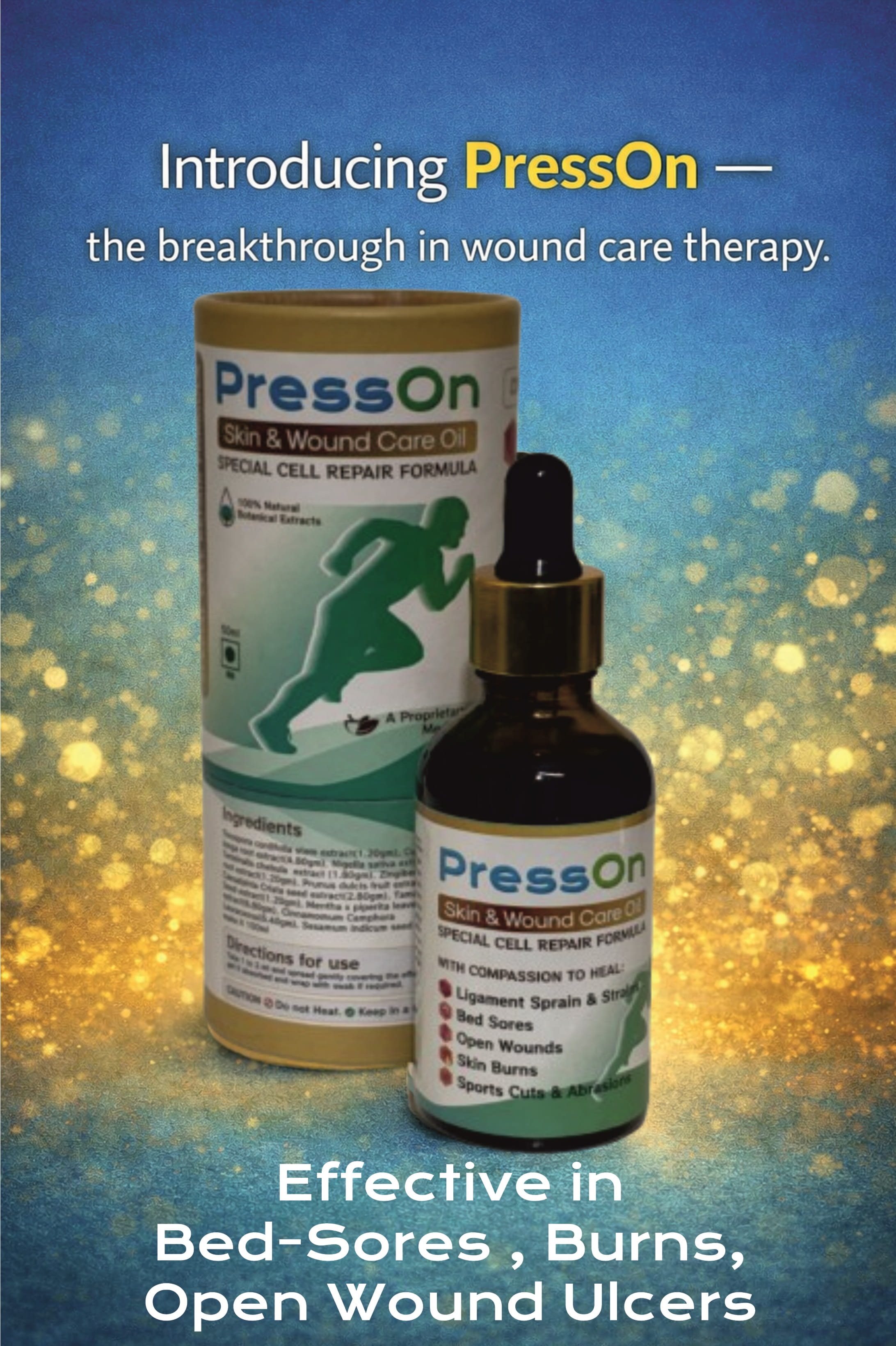 PressOn - Skin & Wound Care Therapy, for bed-sore treatement